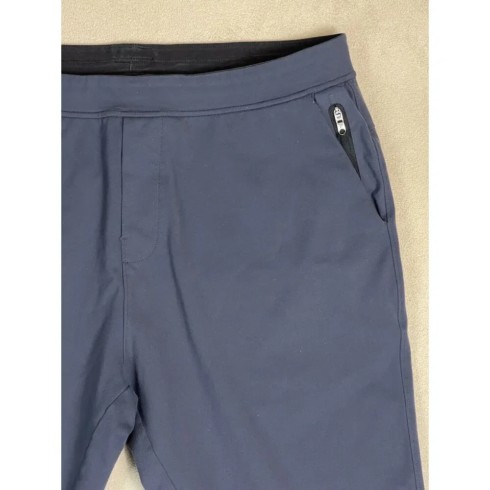 Public Rec Pants‎ Mens 38/34 Blue Jogger Sweatpants Pockets Tapered Adult